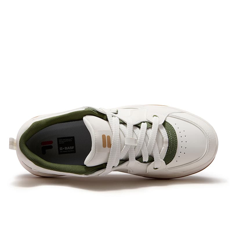 Кроссовки FILA FUSION BANK 2 DX Cool Skate Shoes 2 Кеды для скейтбординга Низкий Топ Снег Сосновый зеленый Мужской - изображение 4