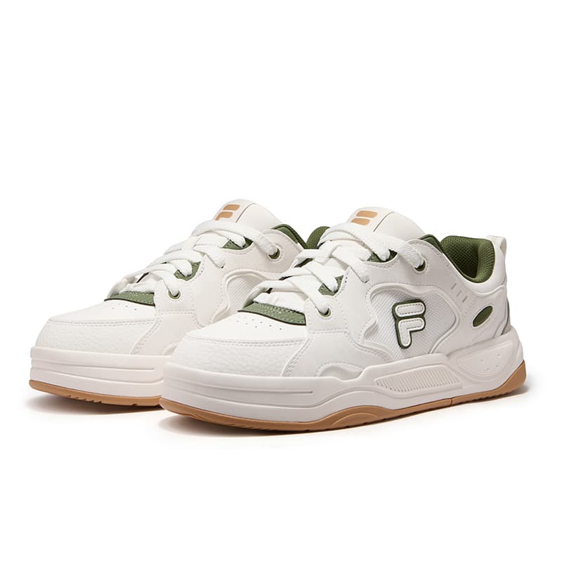 Кроссовки FILA FUSION BANK 2 DX Cool Skate Shoes 2 Кеды для скейтбординга Низкий Топ Снег Сосновый зеленый Мужской - изображение 3