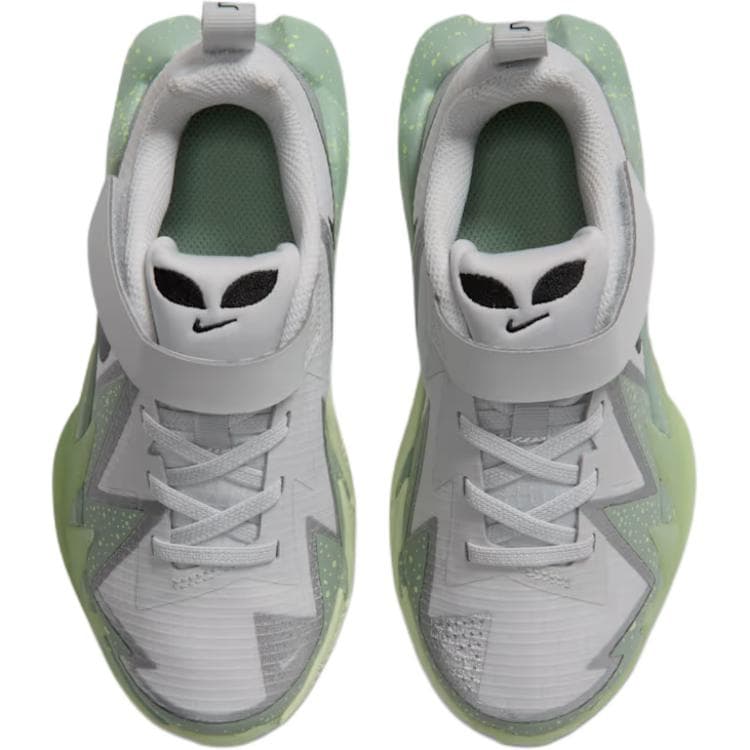 Кроссовки для баскетбола NIKE ST Dynamite Детские баскетбольные кроссовки Low Топ Серо-зеленый Kids - изображение 3