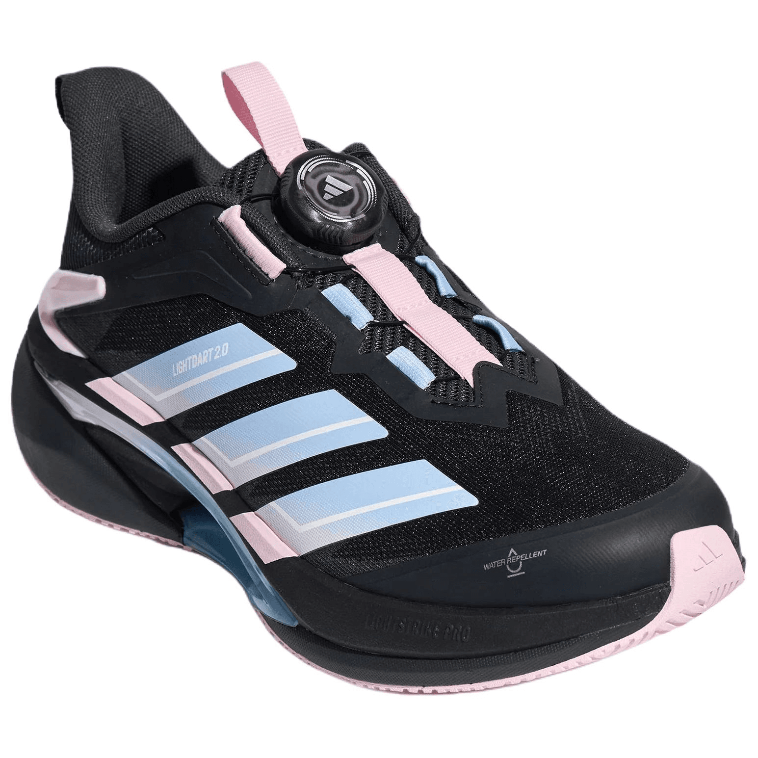 Кроссовки Adidas Lightdart 2,0 Детские беговые кроссовки Low Топ Черный синий розовый Kids - изображение 3