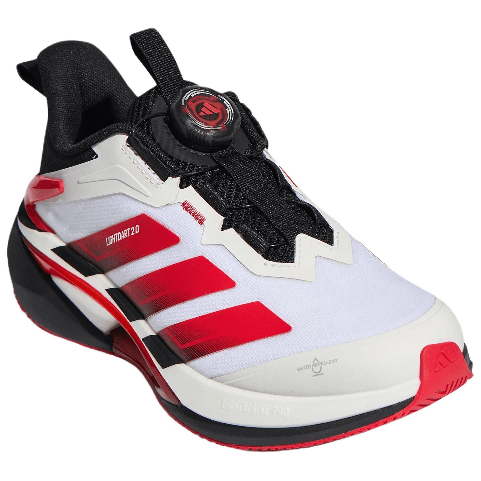 Кроссовки Adidas Lightdart 2,0 Детские беговые кроссовки Low Топ Черный белый красный Kids - изображение 3
