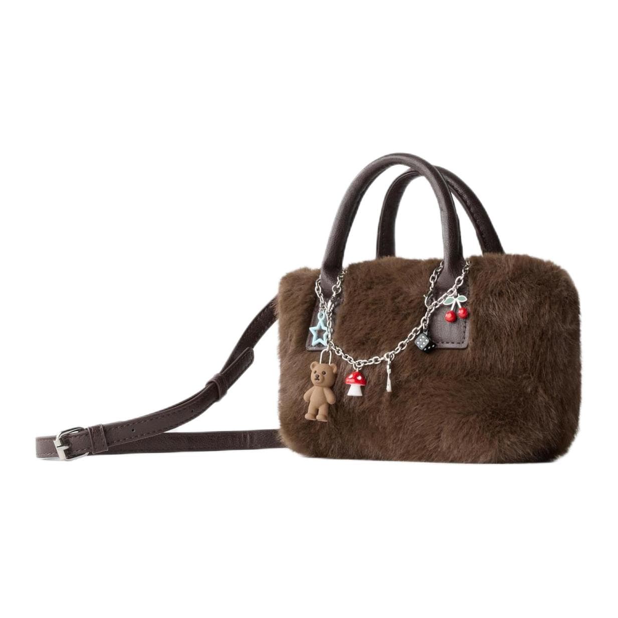 Сумка через плечо ZARA Crossbody Bag Коричневый (Включает аксессуары) Женская - изображение 2