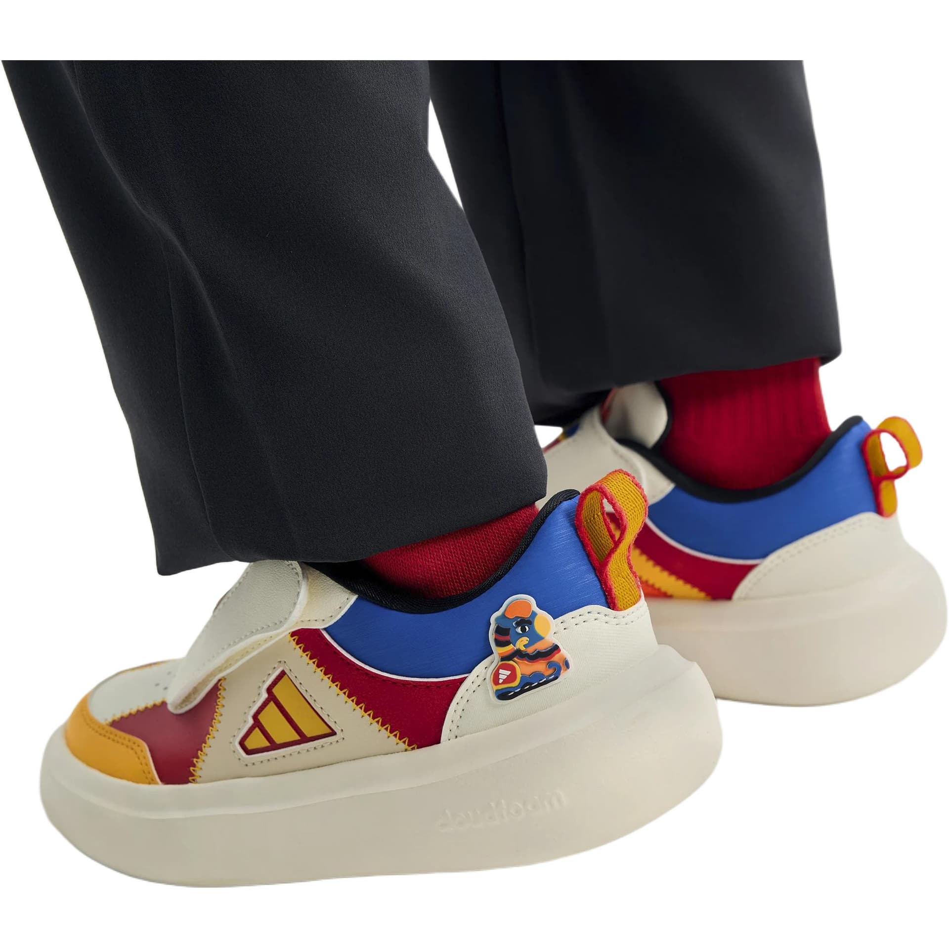 Кроссовки Adidas Park St Low Топ Повседневная обувь Бежево-красный Детский - изображение 6