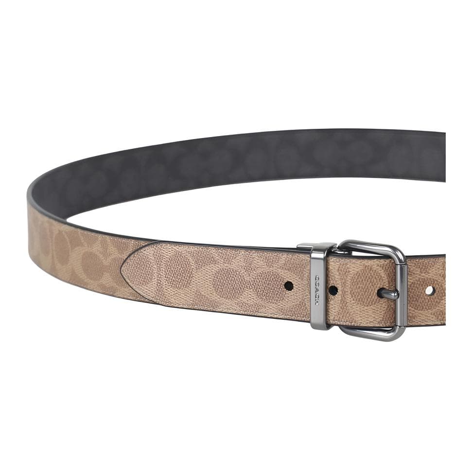 Ремень COACH Canvas Кожаные ремни Мужской Коричневый Ширина корпуса 3,8 см - изображение 2