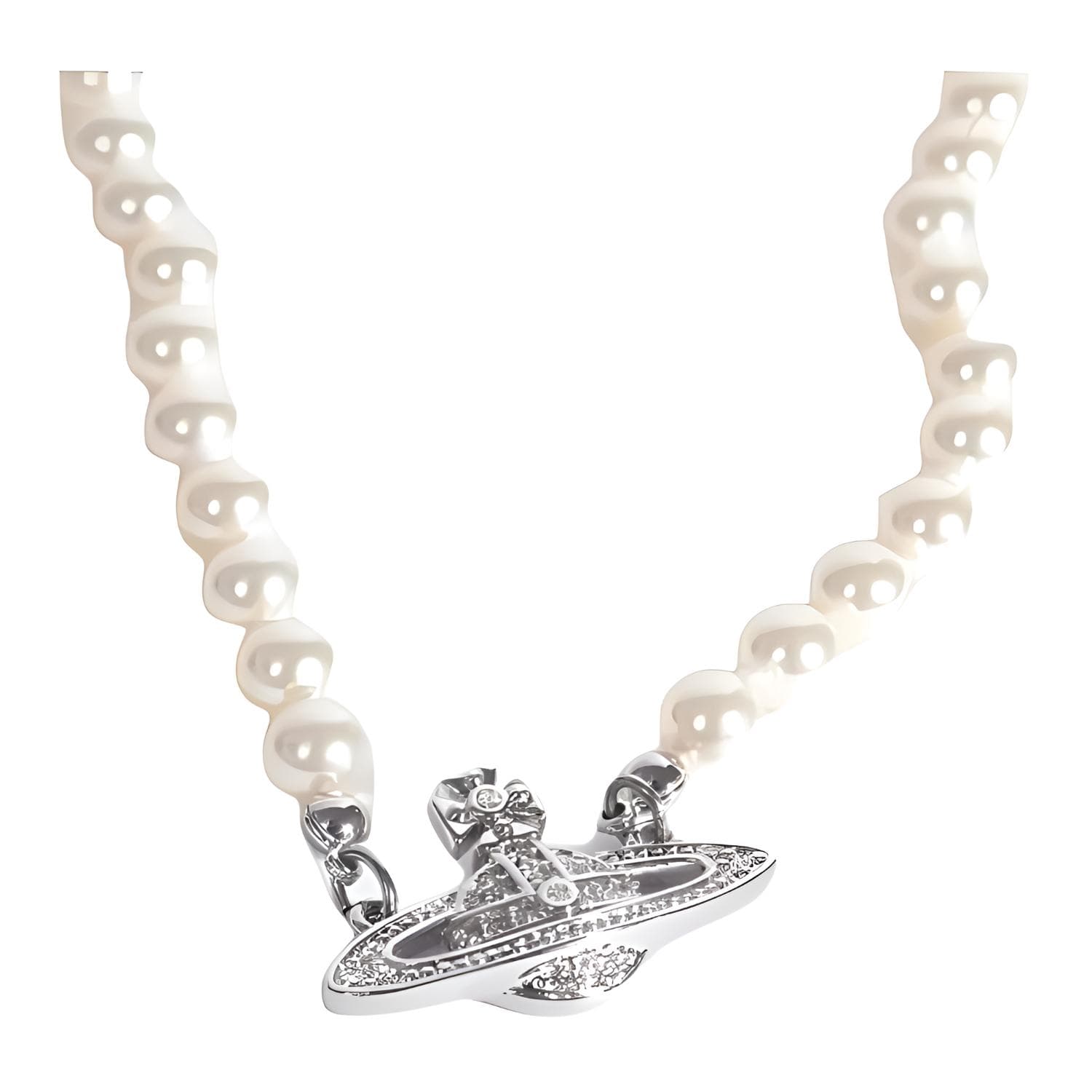 Ожерелье Vivienne Westwood Мужские Брассовые Ожерелья Серебряные - изображение 3