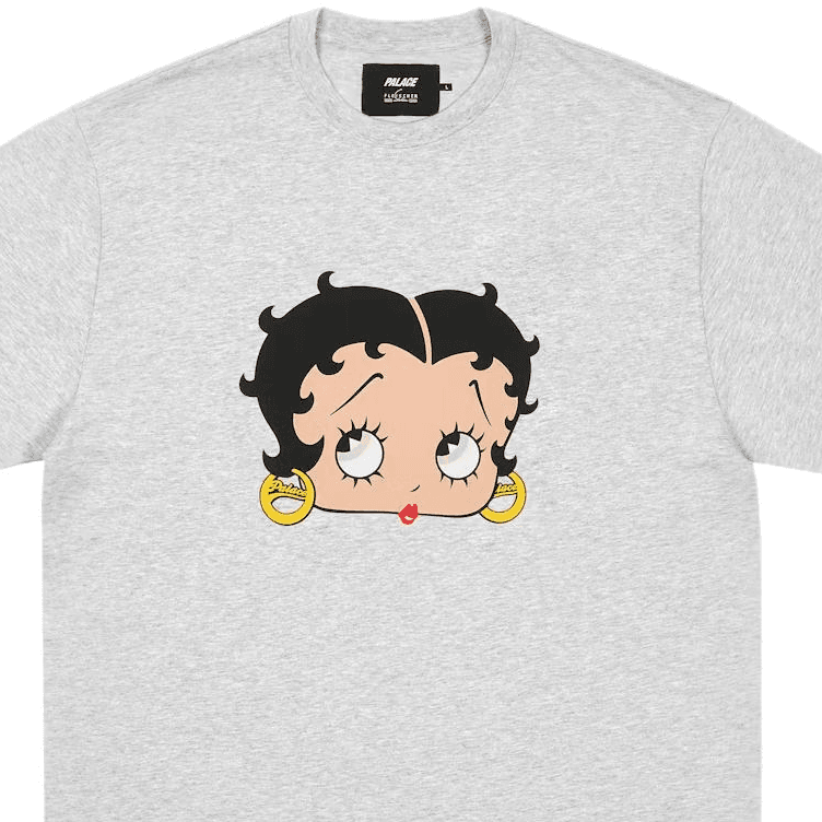 Футболка PALACE BETTY BOOP Серый Унисекс T-рубашка - изображение 4