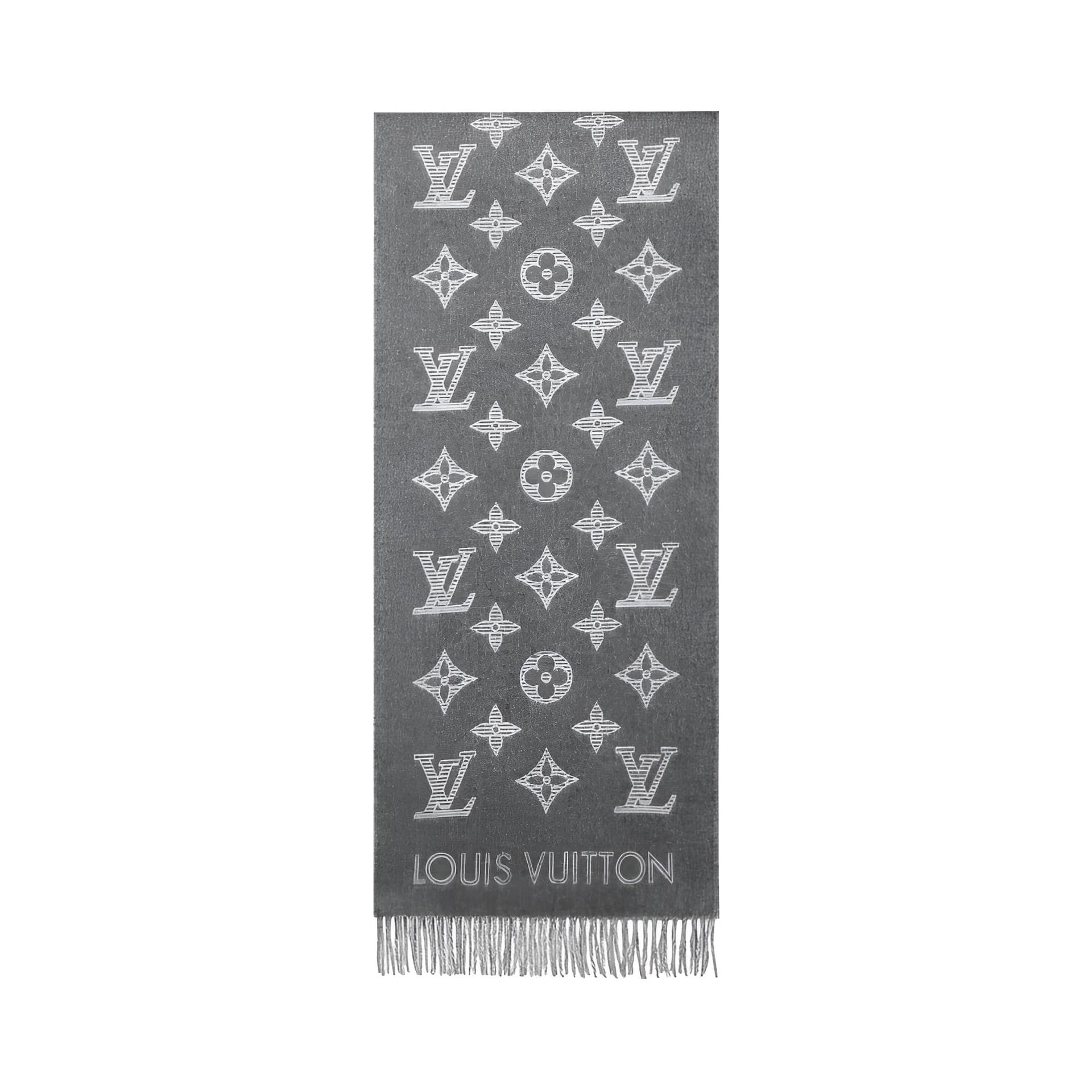 Шарф Louis Vuitton Scarf Grey/Black - изображение 1