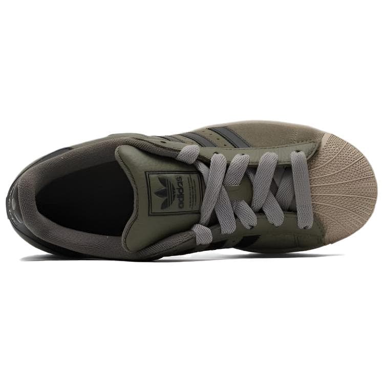 Кроссовки Adidas Originals SUPERSTAR 2 Кеды для скейтбординга Low Топ Зеленый Черный Унисекс - изображение 4