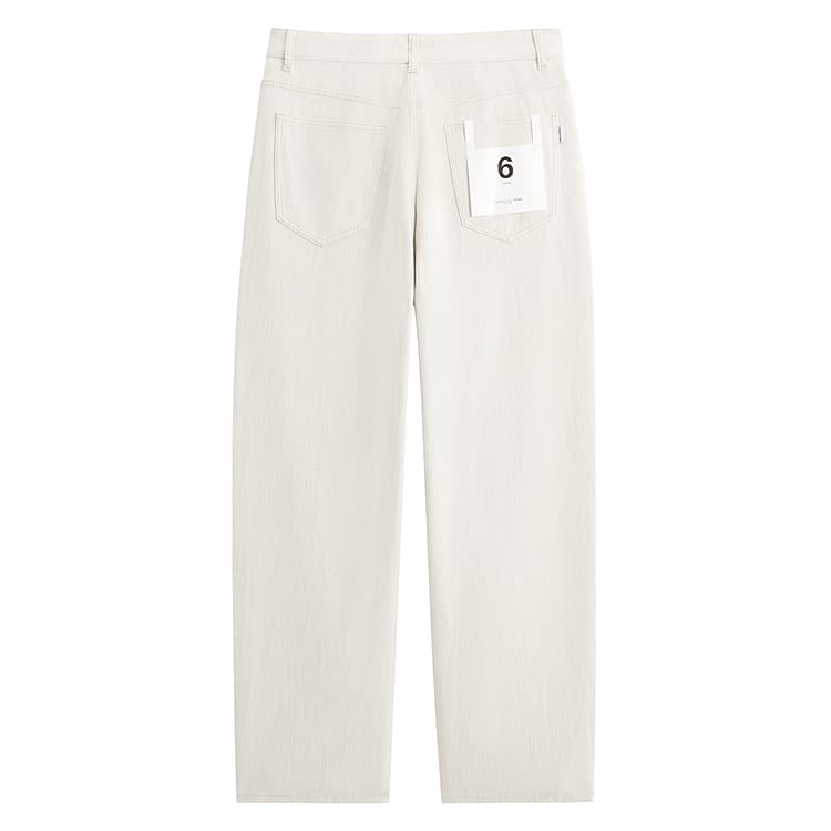 Штаны PEACEBIRD MEN Denim Raw White Batch 1 Men's Jeans PEACEBIRD MEN Деним Сырой Белый Партия 1 Мужские Джинсы - изображение 2