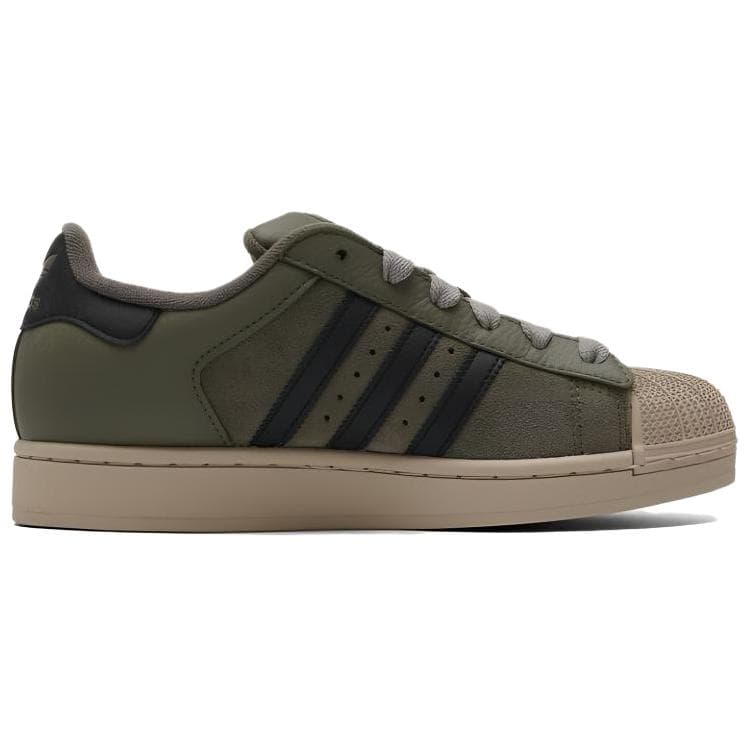 Кроссовки Adidas Originals SUPERSTAR 2 Кеды для скейтбординга Low Топ Зеленый Черный Унисекс - изображение 2