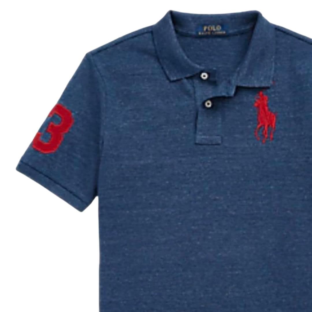 Polo Ralph Lauren Big pony Синий Kids Поло - изображение 3