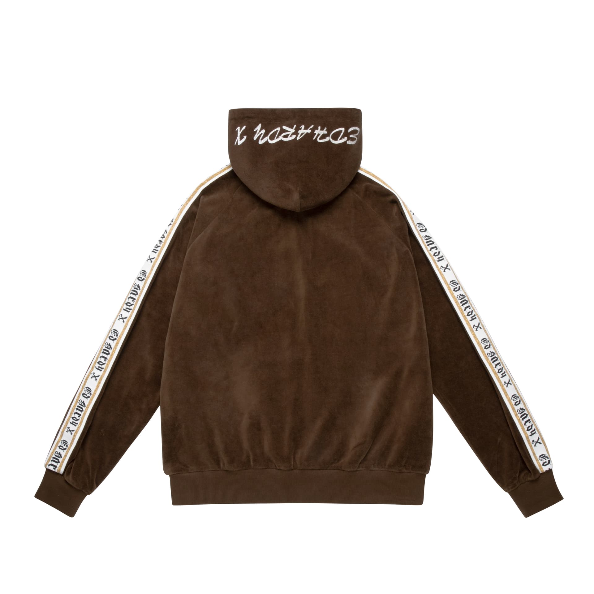 Худи Ed Hardy Velvet Zip Hoodie Black - изображение 9
