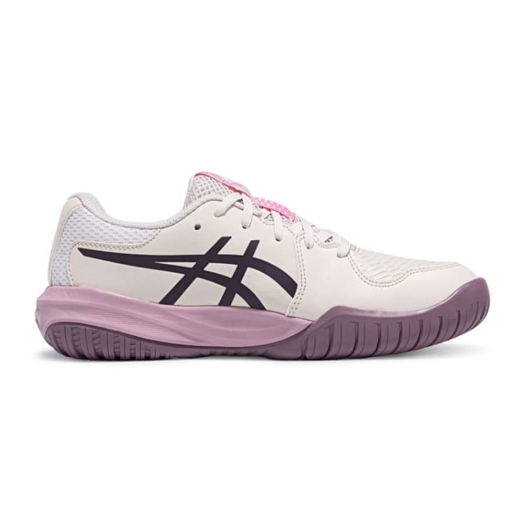 ASICS GEL RESOLUTION X Детские тренировочные кроссовки Низкий Топ Мягкий Овсянка Темный Баклажан Kids - изображение 2
