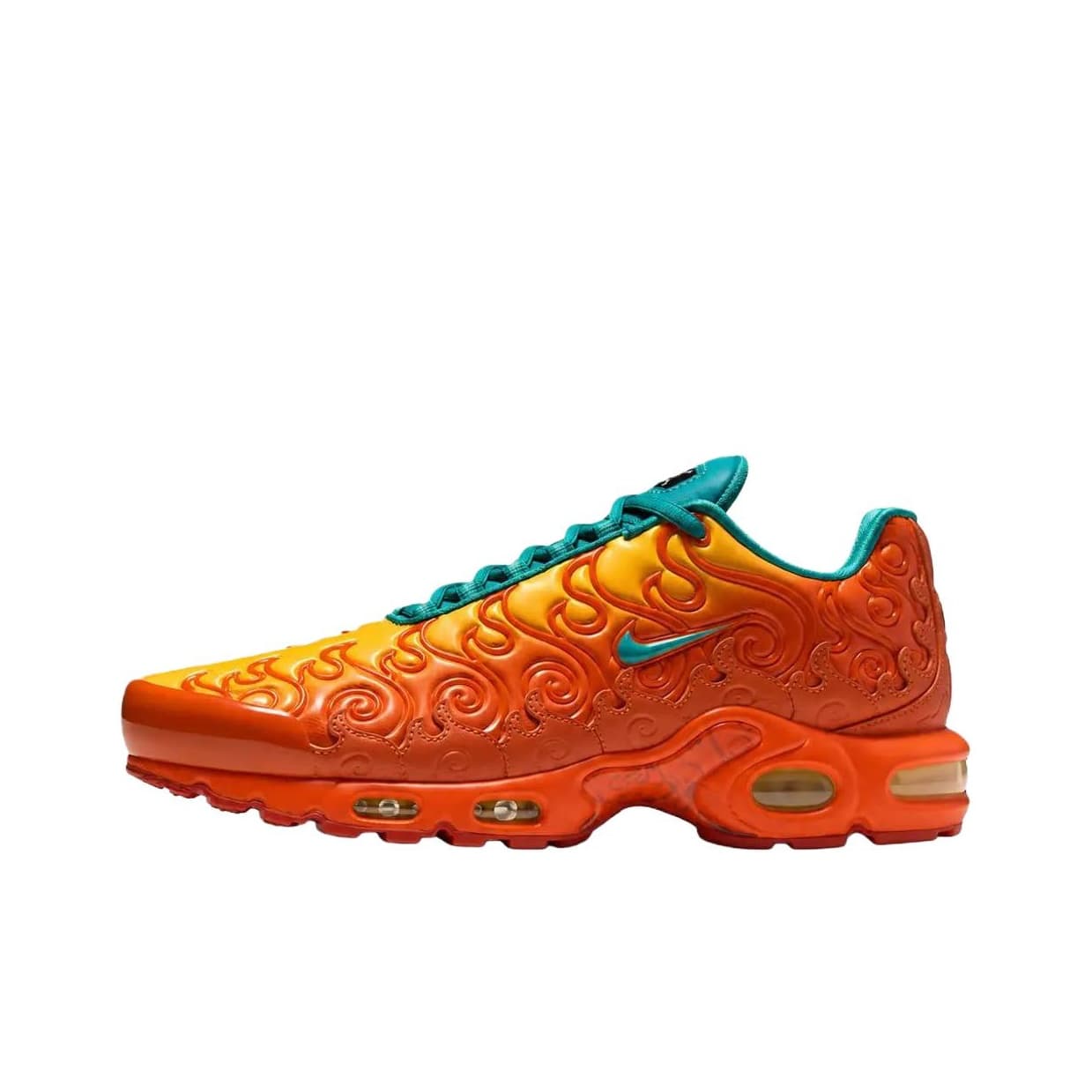 Кроссовки для бега Nike X Ван-Пис Air Max Plus Беговые кроссовки Унисекс Оранжево-желтый - изображение 1