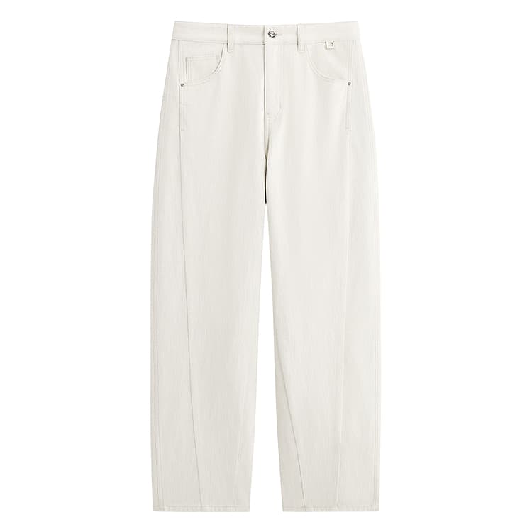 Штаны PEACEBIRD MEN Denim Raw White Batch 1 Men's Jeans PEACEBIRD MEN Деним Сырой Белый Партия 1 Мужские Джинсы - изображение 1
