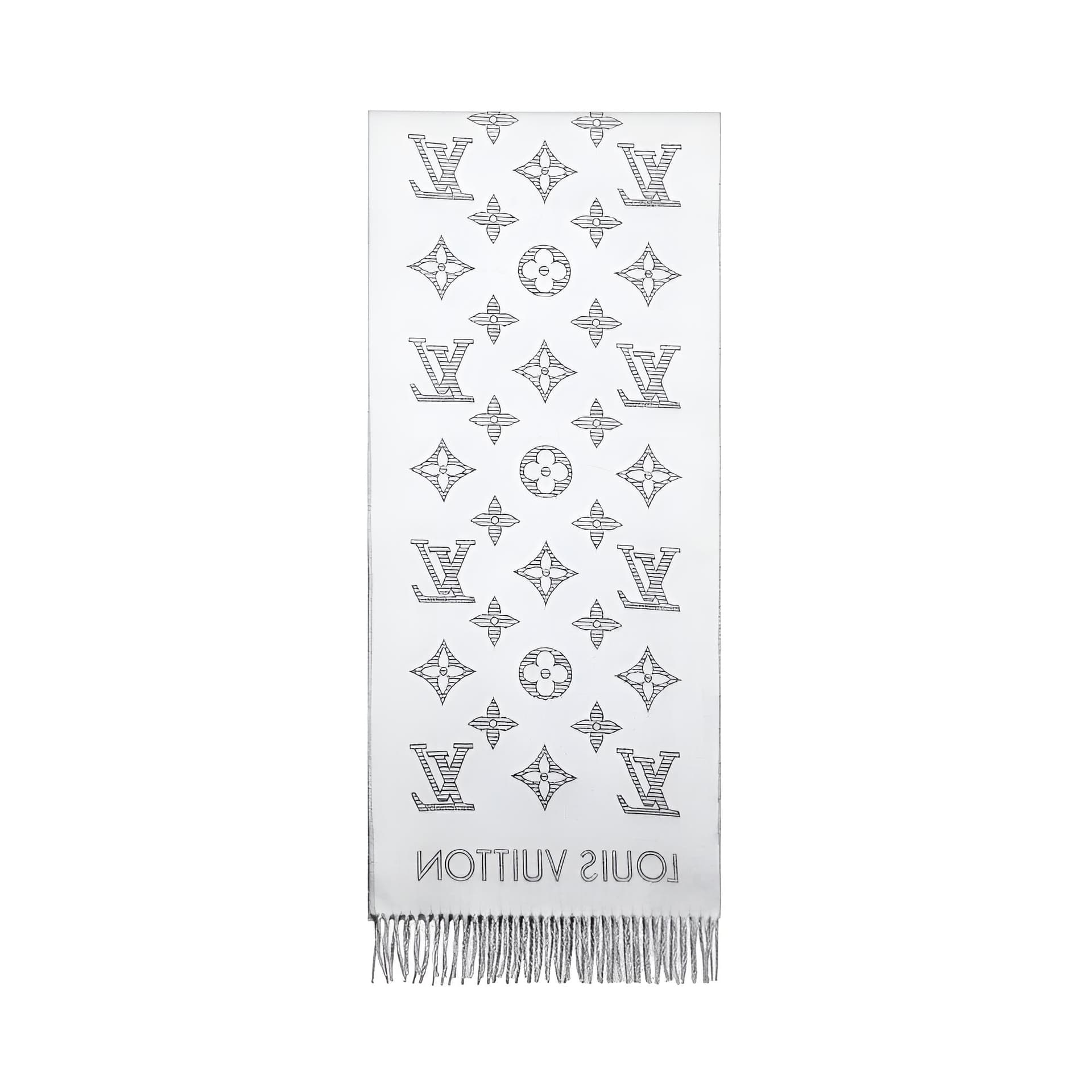 Шарф Louis Vuitton Scarf Grey/Black - изображение 2