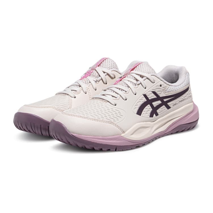 ASICS GEL RESOLUTION X Детские тренировочные кроссовки Низкий Топ Мягкий Овсянка Темный Баклажан Kids - изображение 3
