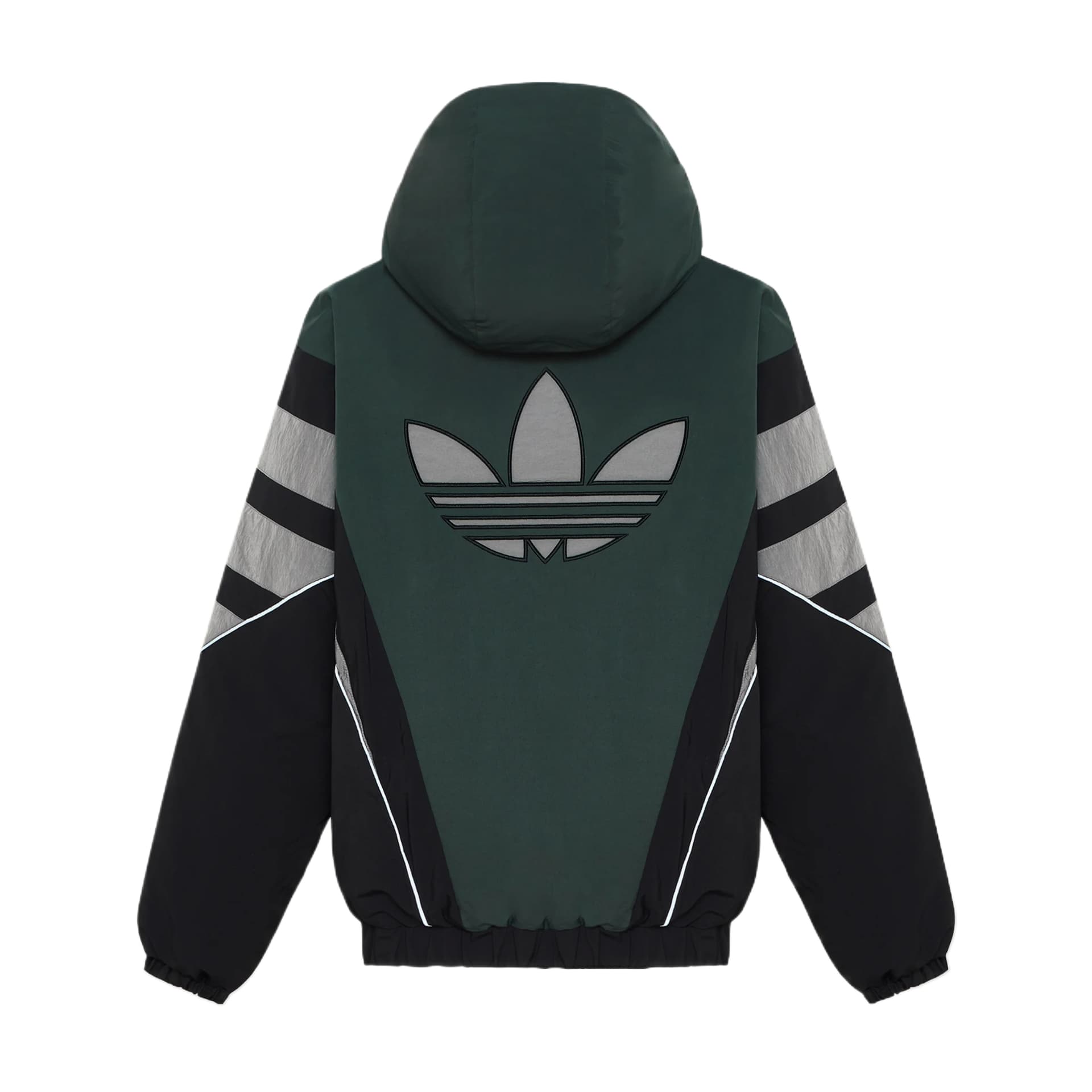 Adidas Originals Черный Плющево-зеленый Светло-серый Детские Пуховики - изображение 2