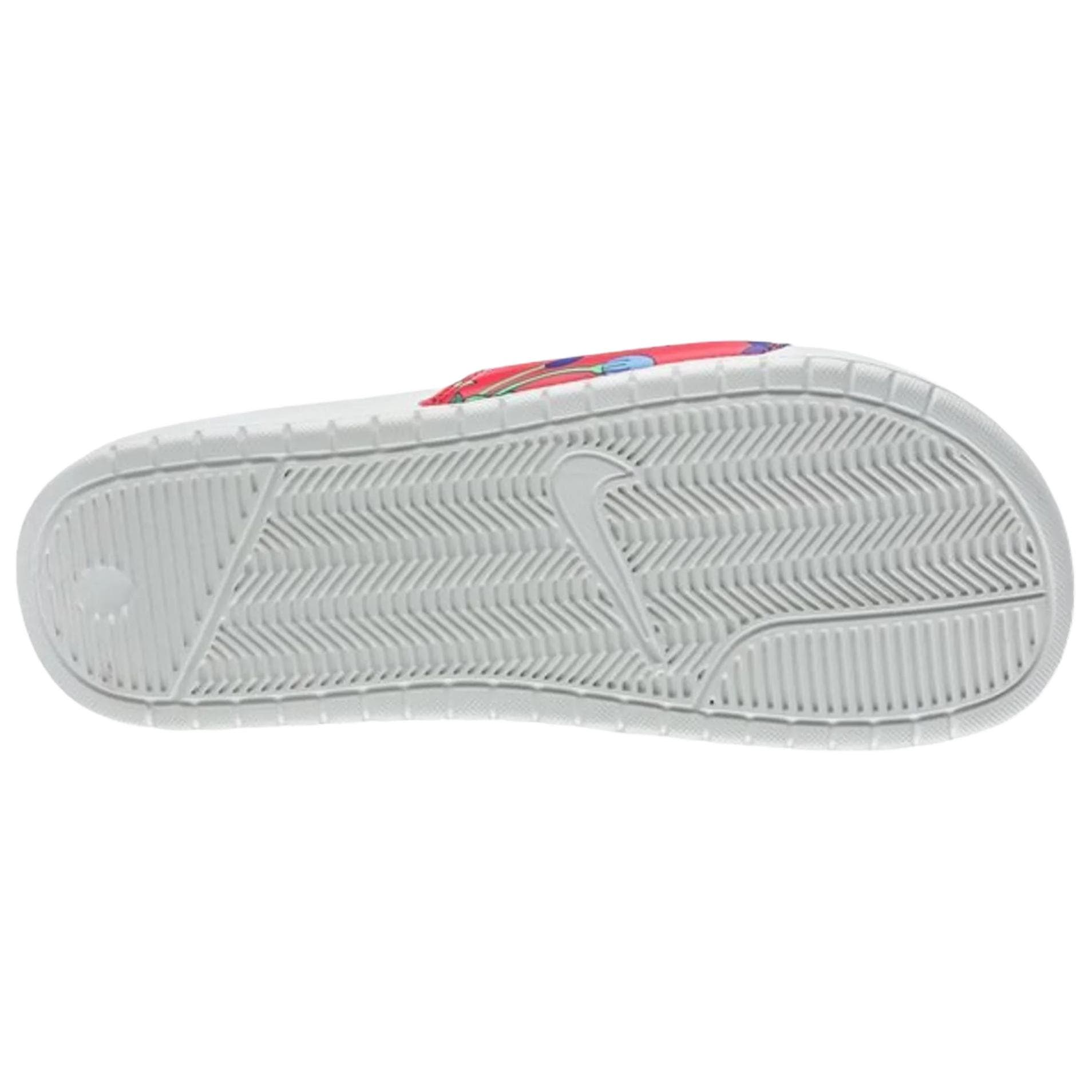 Сандалии NIKE Benassi JDI Print Шлепанцы Белый и красный Женские - изображение 3