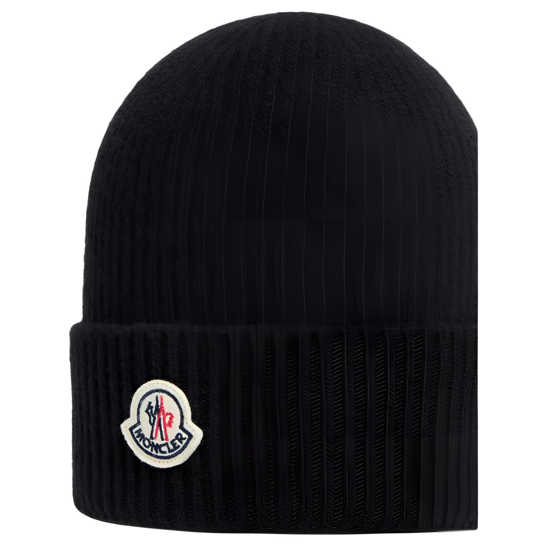 Шапка Moncler Плюшевый с круглым узором Шерстяные шапки для мужчин черный - изображение 3