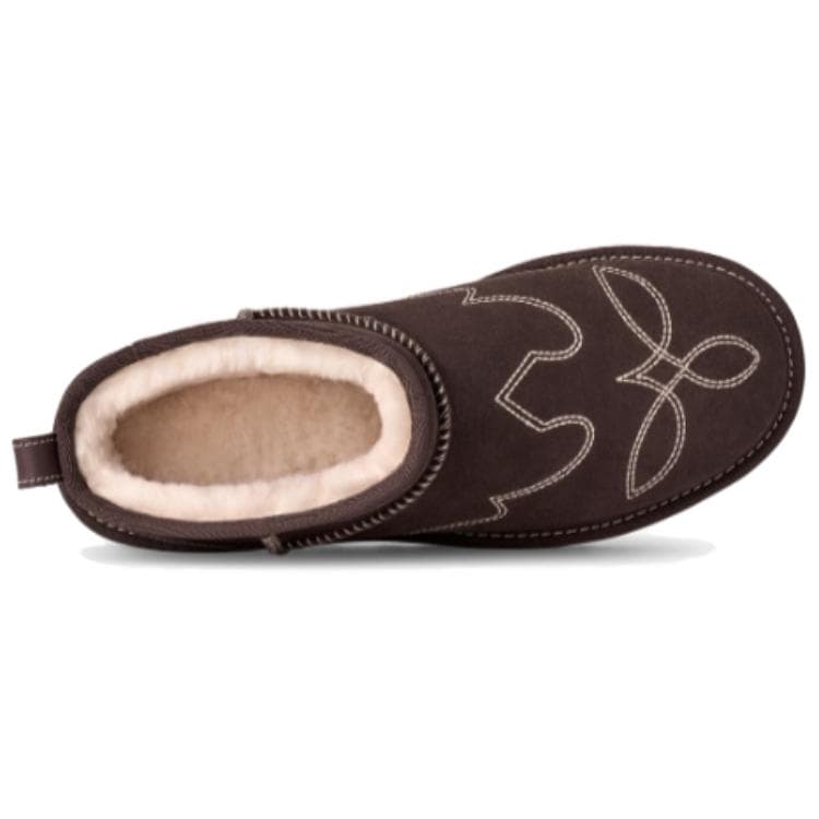 Ботинки зимние UGG Classic Novelty Сноубутсы Burnt Древесный цвет Мужской - изображение 6