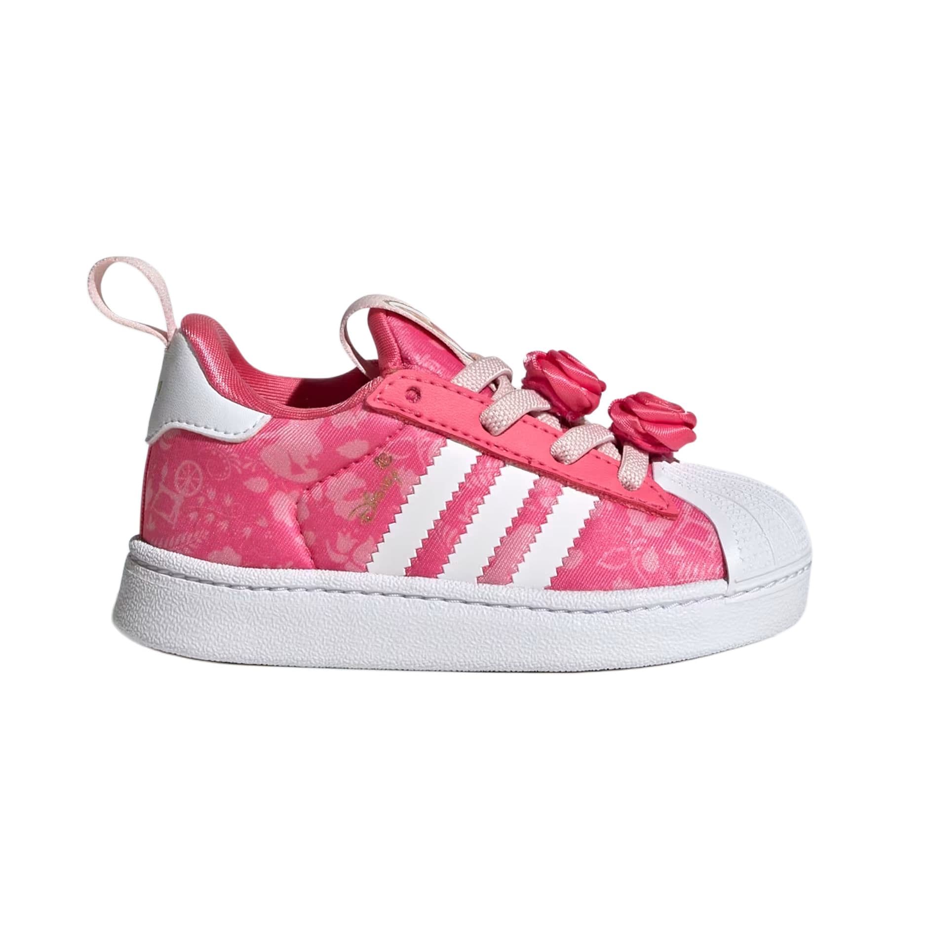 Кроссовки Adidas Originals SUPERSTAR Детская Скейтбординг Обувь Низкий Верх Розовый Kids - изображение 2