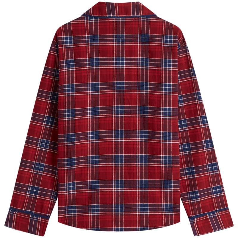 Пижама Tommy Hilfiger Красный Синий Клетка 0QJ Женские Пижамные Комплекты - изображение 3