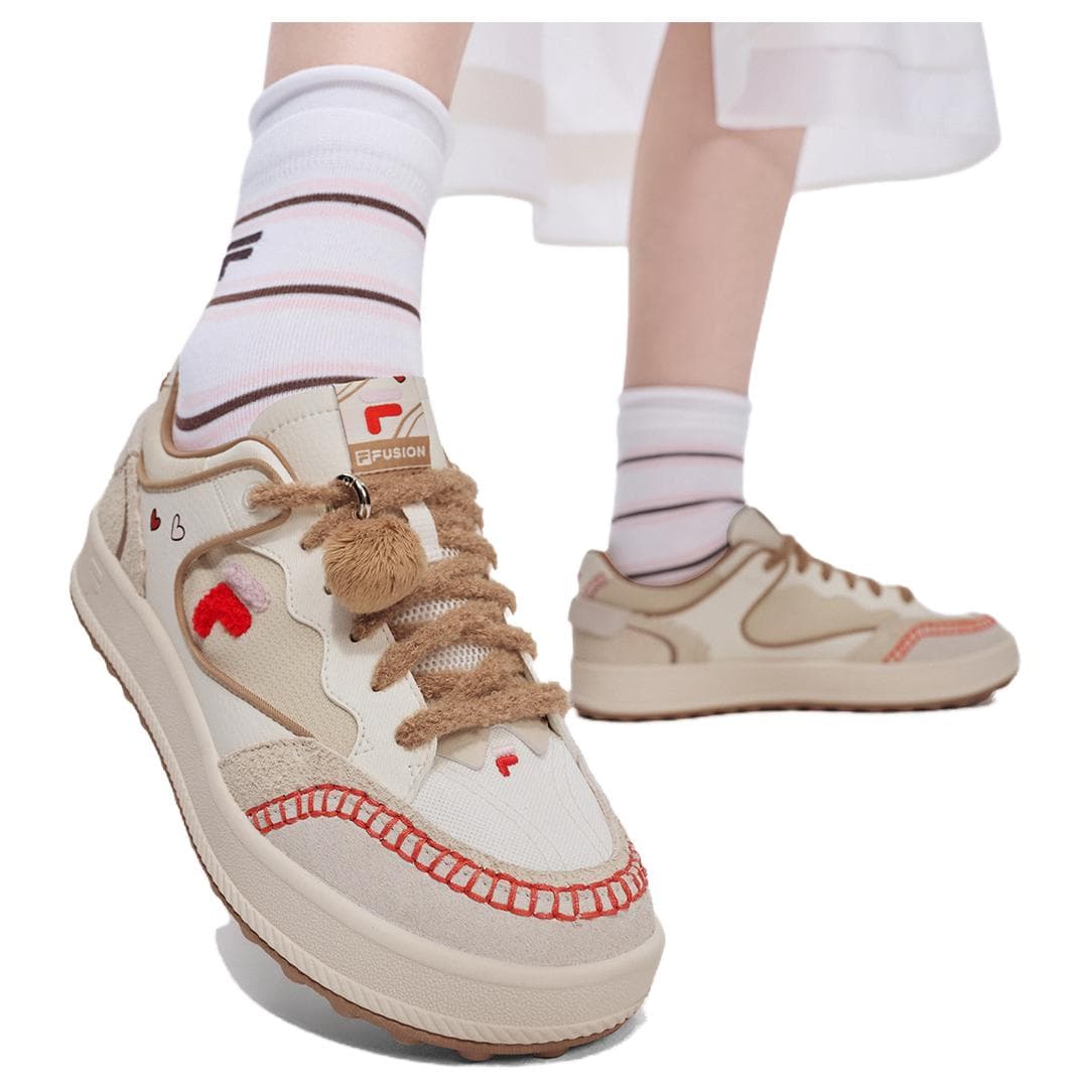 Кроссовки FILA FUSION FUGIO Кеды для скейтбординга Low Топ Снег Женские - изображение 7