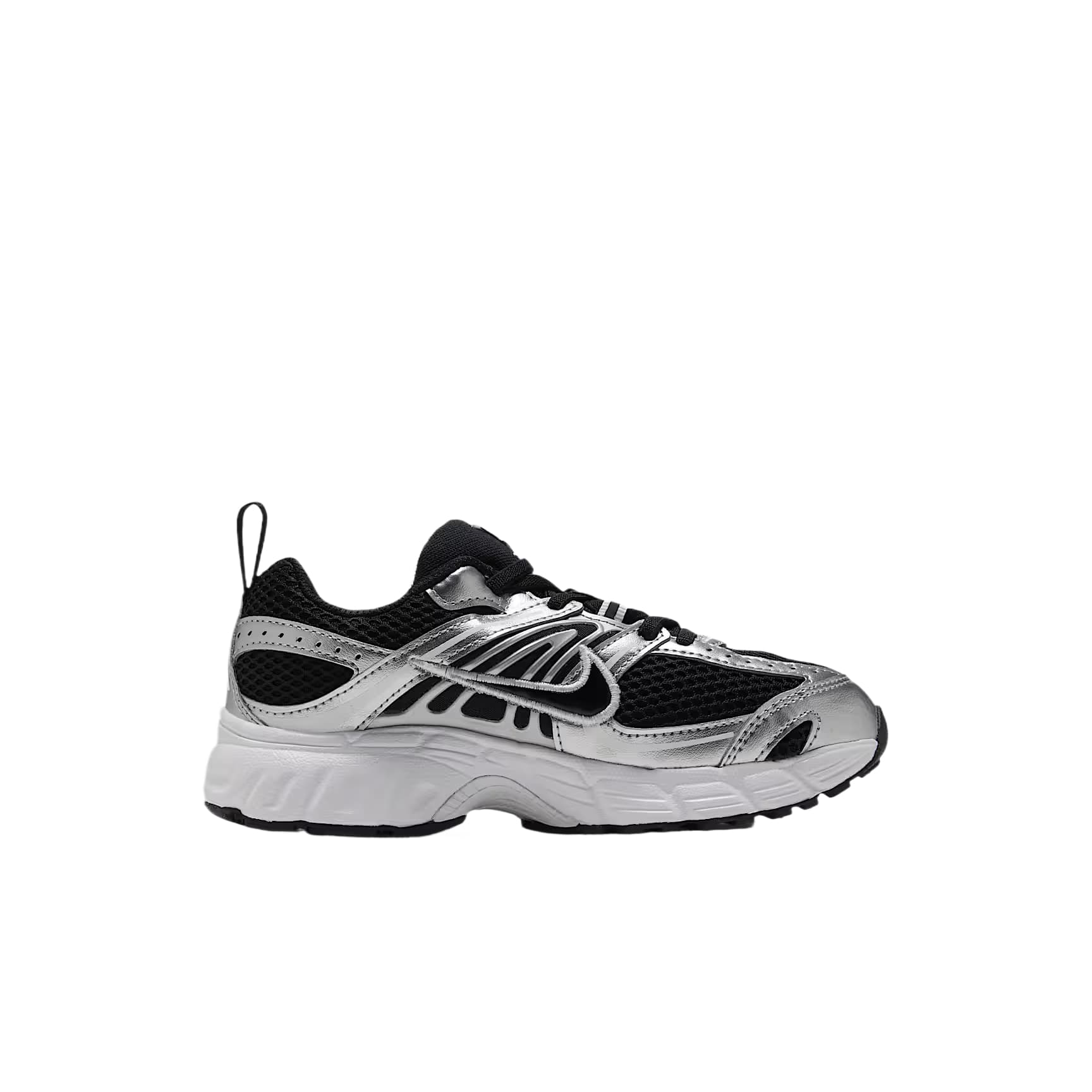 Кроссовки Nike Air Max Moto 2K Детские беговые кроссовки Low Топ Черный Металлический серебристый Белый Черный Kids - изображение 2