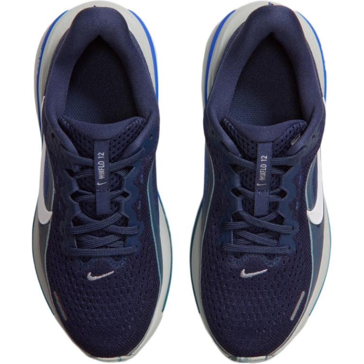 Кроссовки NIKE Winflo 12 Детские беговые кроссовки Low Топ Темно-синий Kids - изображение 4