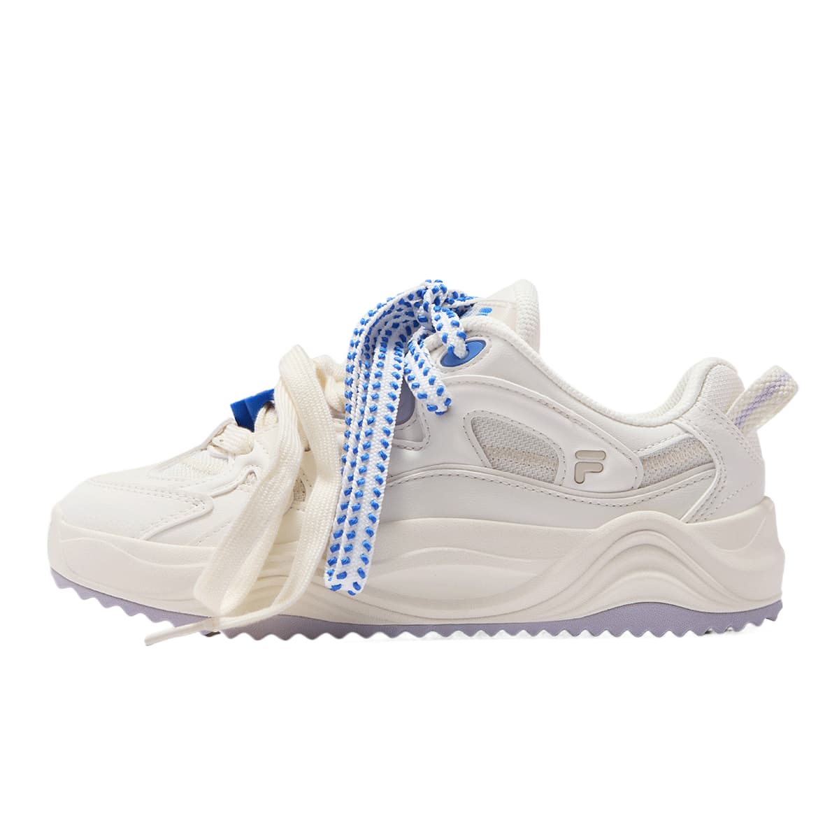 Кроссовки FILA FUSION TARANTO Melody Shoes Кеды для скейтбординга Низкий Топ Молочно-белый Активный Кобальтово-синий Женские - изображение 1