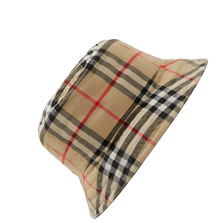 Панама Шляпы-базуки Burberry из хлопка унисекс бежевые - изображение 3