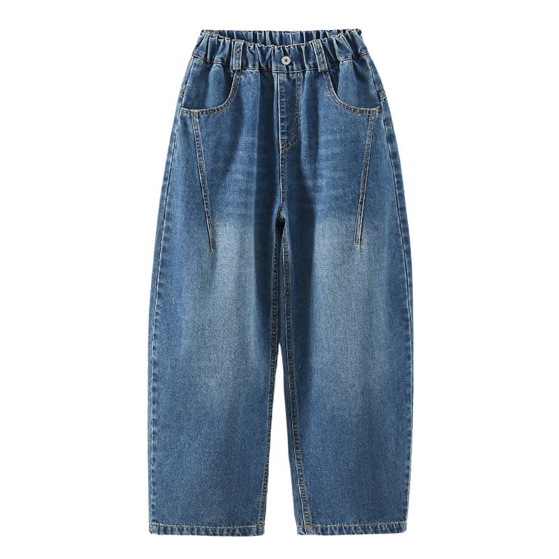 SHIBU Q2577 Пачка Сумка Lid Seamed Карман Банановые шорты Синий Kids Джинсы - изображение 1