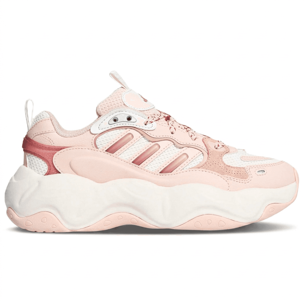 Кроссовки Adidas Vallina Chunky Sneakers Low Top Ярко-белый Кварц Мягкий Красный Женские - изображение 2