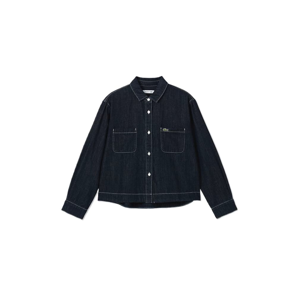 Блузка lacoste Темный индиго Женские Рубашки - изображение 1