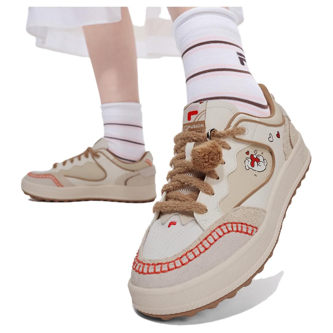Кроссовки FILA FUSION FUGIO Кеды для скейтбординга Low Топ Снег Женские - изображение 6