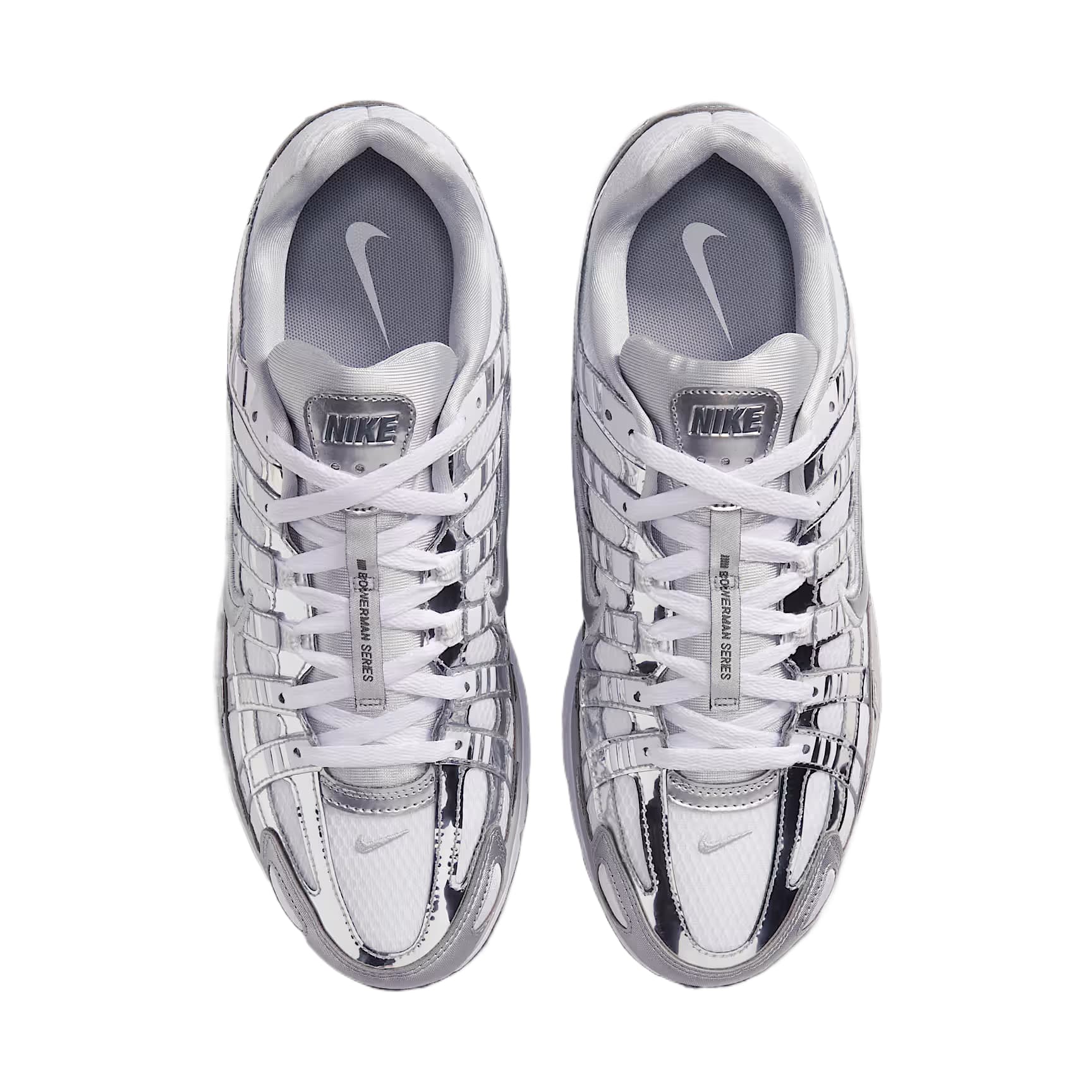 Кроссовки для бега NIKE P 6000 Беговые кроссовки Low Топ Белый Пыльно-серый Железно-серый Металл Серебряный Мужской - изображение 3