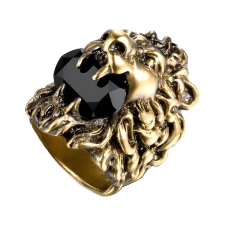 Кольцо Gucci Crystal Lion Head Ring - изображение 2