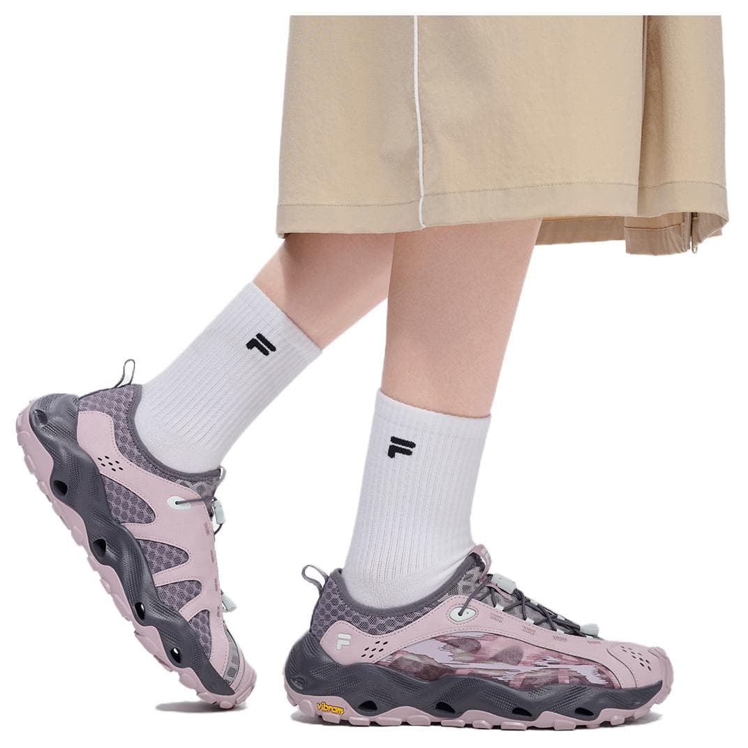 Кроссовки FILA FUSION COMO C Уличная обувь Низкий Топ Фиолетовый Ice Ледяной Магнитный Серый Женская - изображение 7