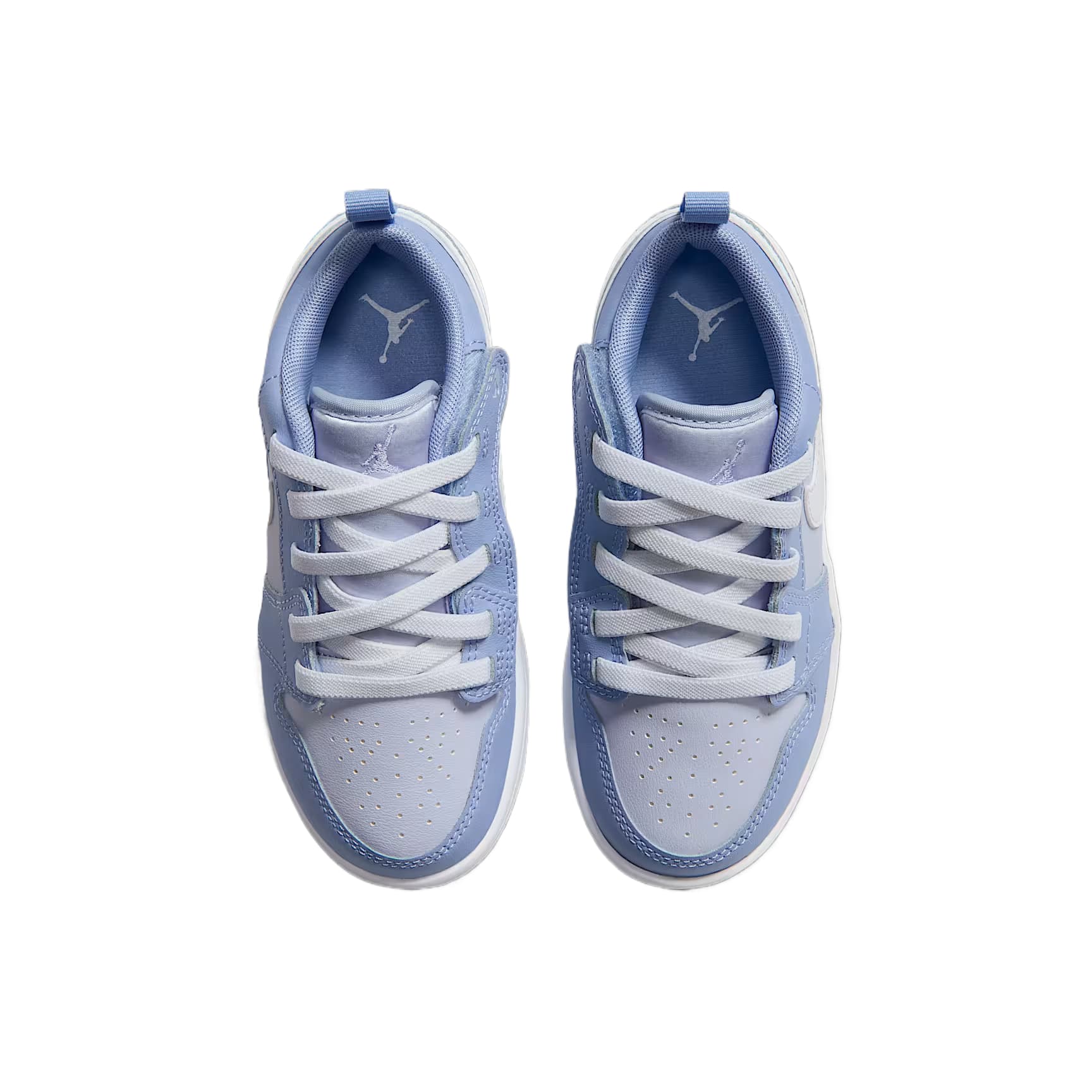 Кроссовки Jordan Air Jordan 1 Детская Скейтбординг Обувь Низкий Топ Алюминий Белый Водород Синий Kids - изображение 2