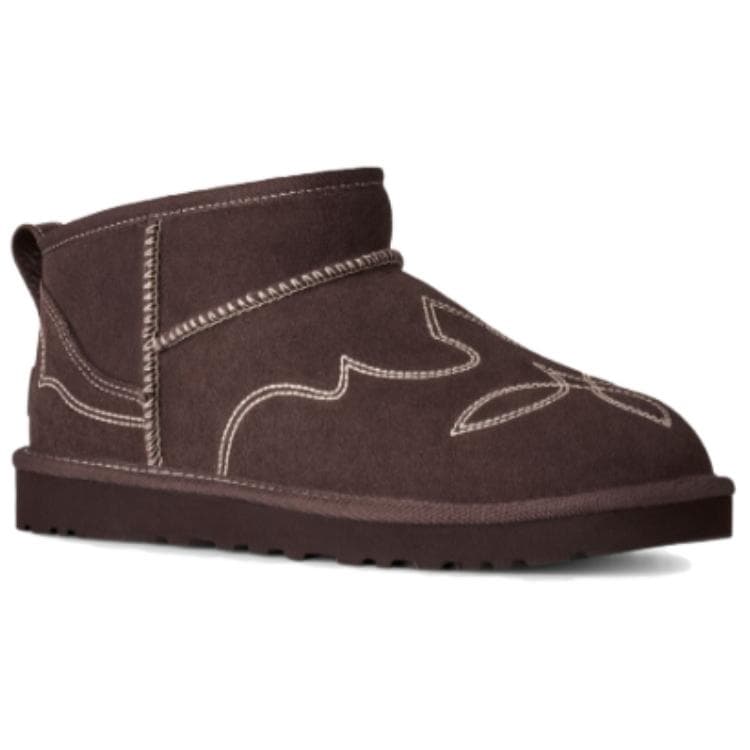 Ботинки зимние UGG Classic Novelty Сноубутсы Burnt Древесный цвет Мужской - изображение 3