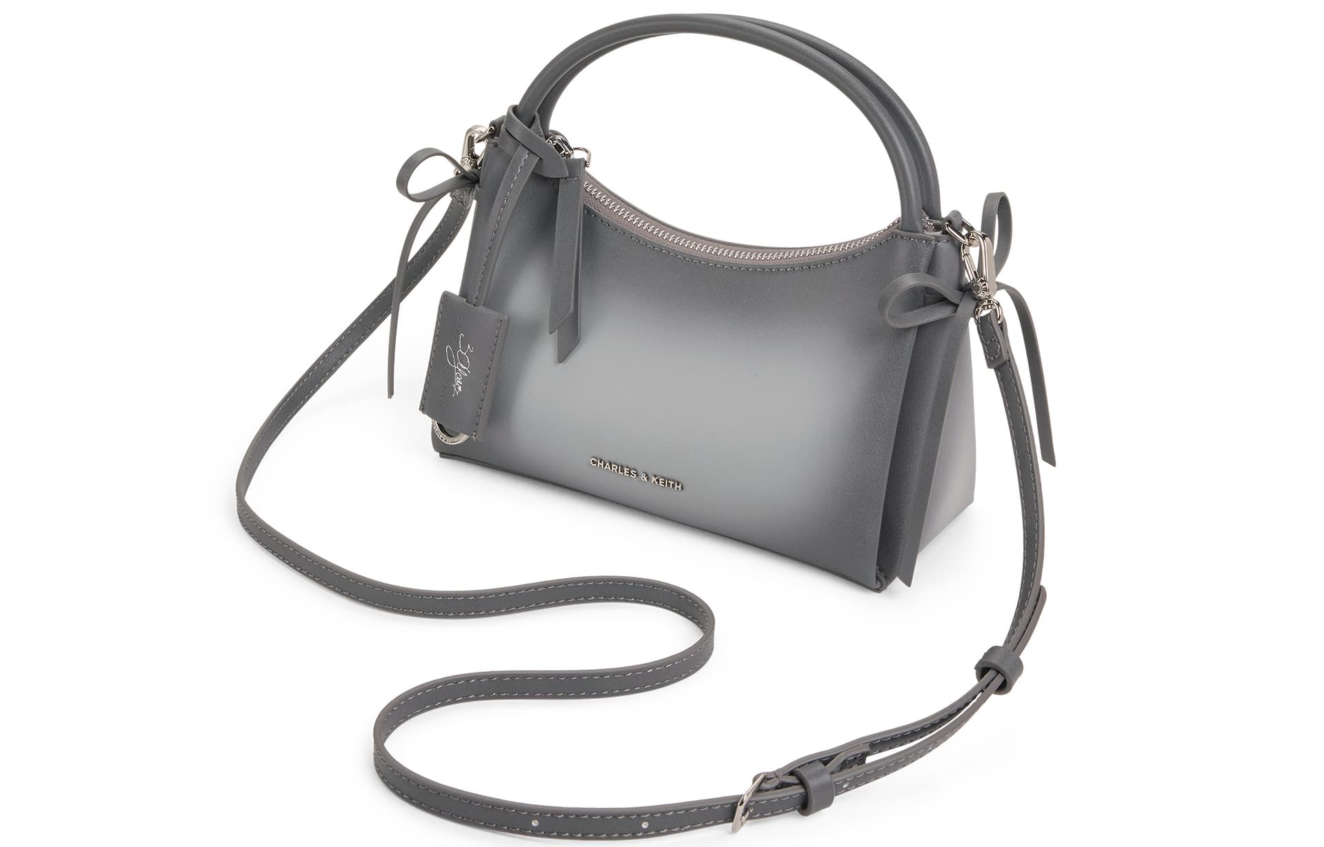 Сумка CHARLES KEITH Сумки Gray (Брелок Включен) Женские - изображение 3