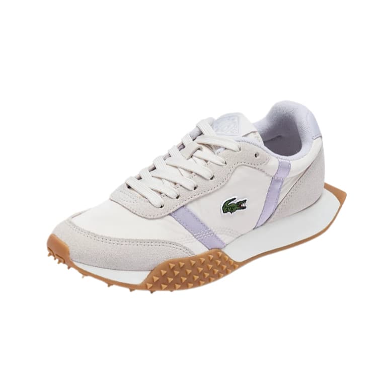 Кроссовки LACOSTE Повседневная обувь Low Топ Экрю Светло-фиолетовый Женские - изображение 2