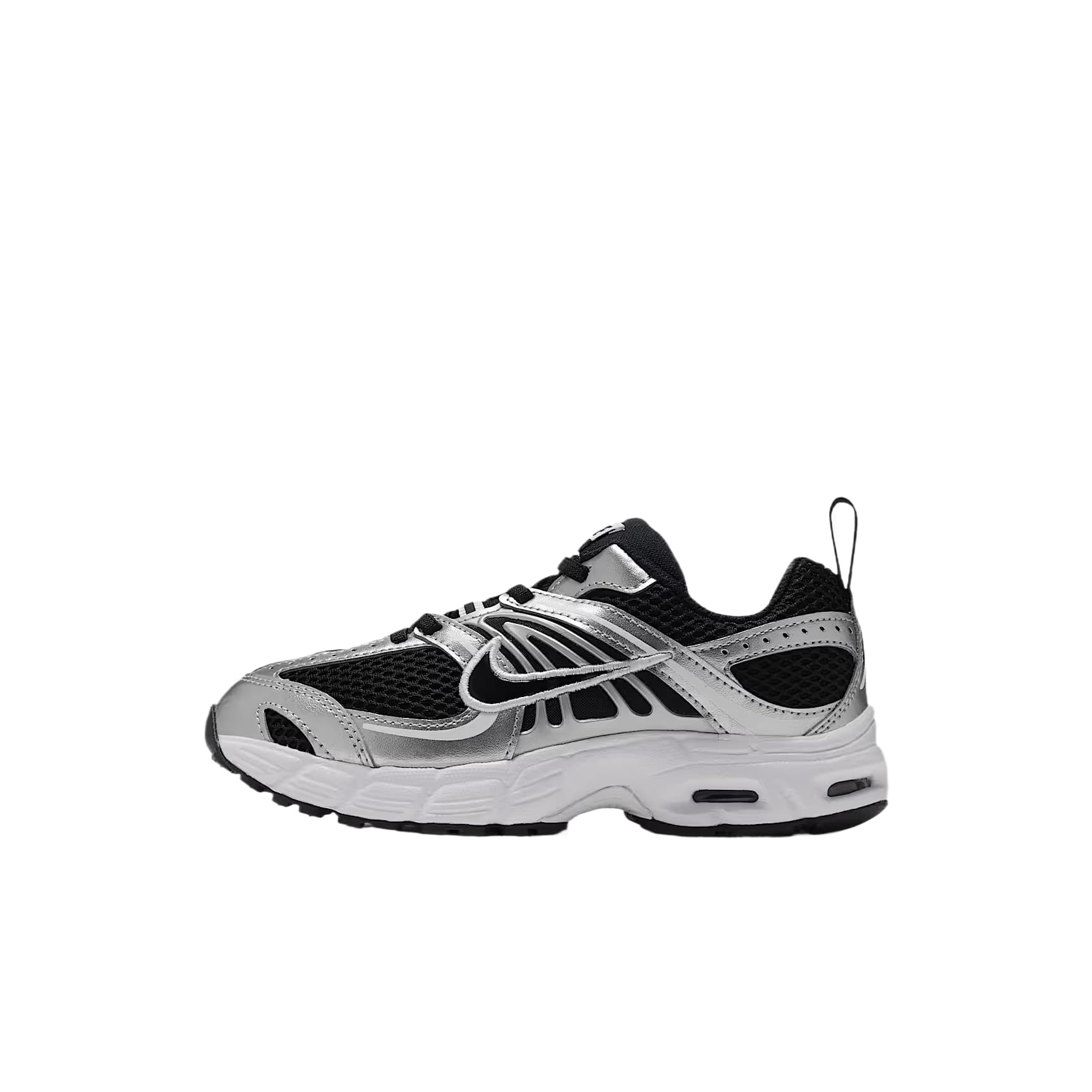 Кроссовки Nike Air Max Moto 2K Детские беговые кроссовки Low Топ Черный Металлический серебристый Белый Черный Kids - изображение 1