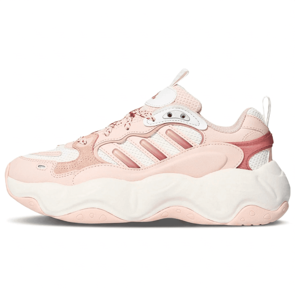 Кроссовки Adidas Vallina Chunky Sneakers Low Top Ярко-белый Кварц Мягкий Красный Женские - изображение 1