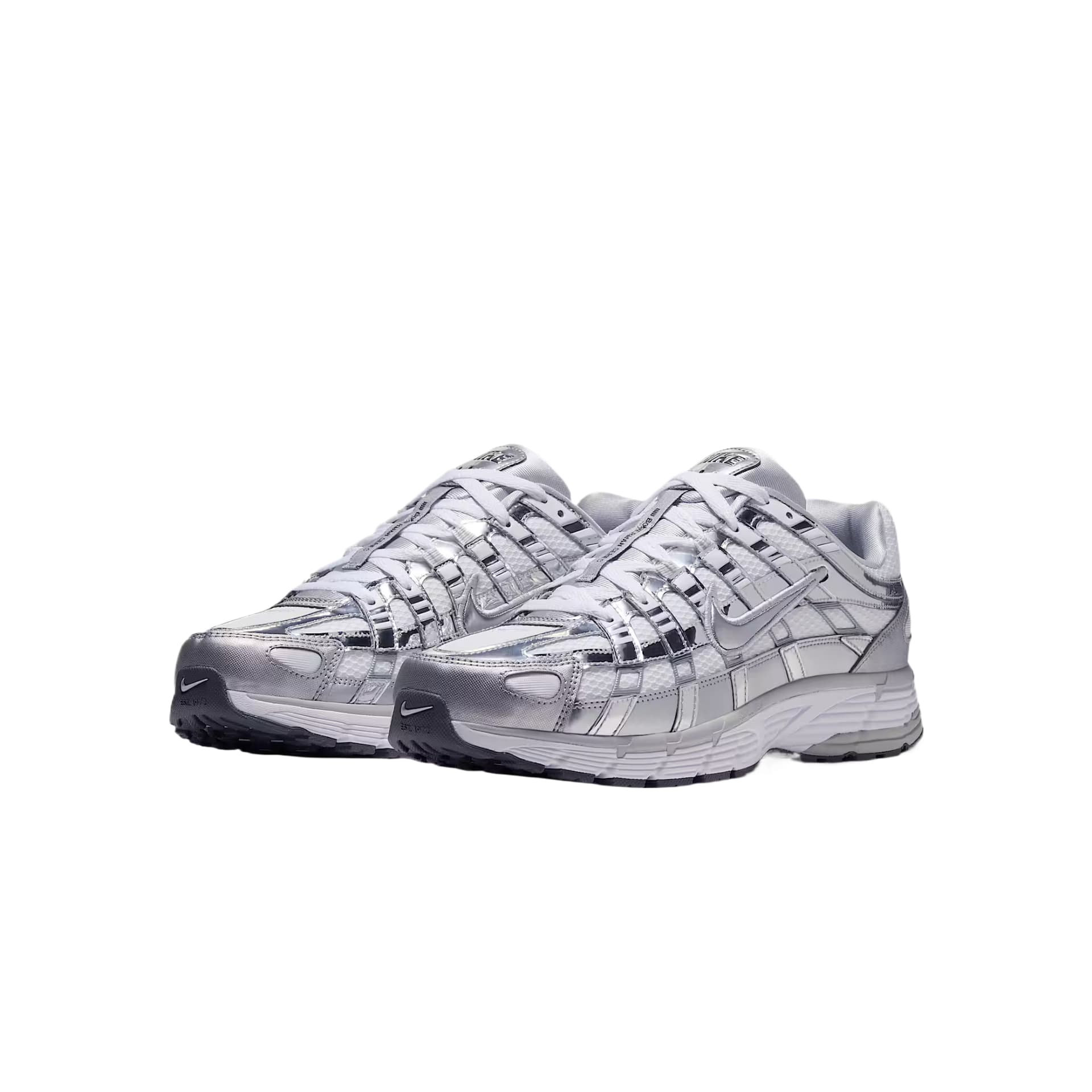 Кроссовки для бега NIKE P 6000 Беговые кроссовки Low Топ Белый Пыльно-серый Железно-серый Металл Серебряный Мужской - изображение 2