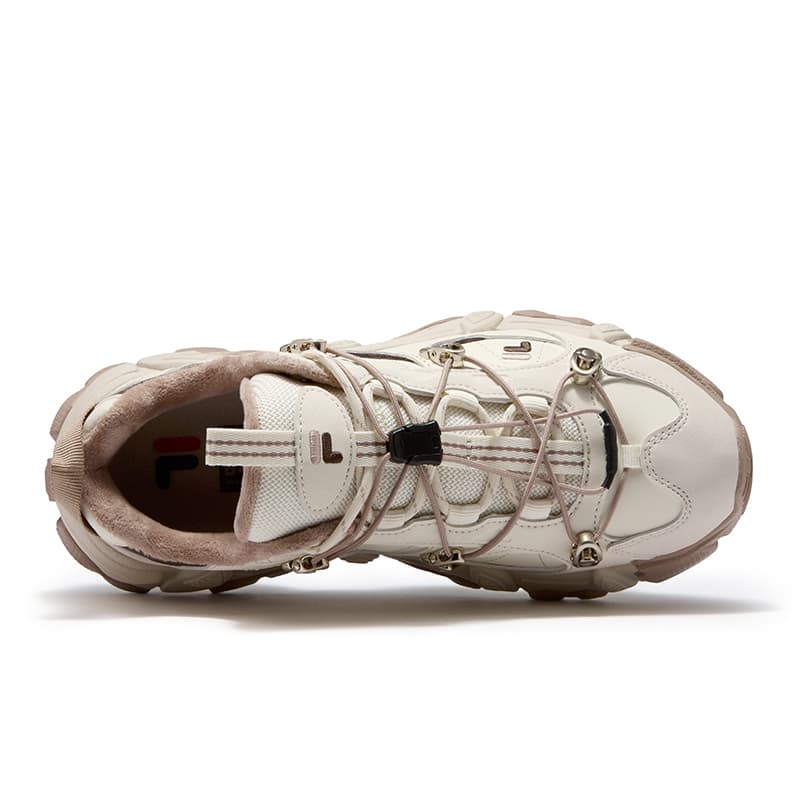 Кроссовки FILA FUSION Exocet Ii массивные кроссовки Low Top винтажный белый кофейный женский - изображение 4