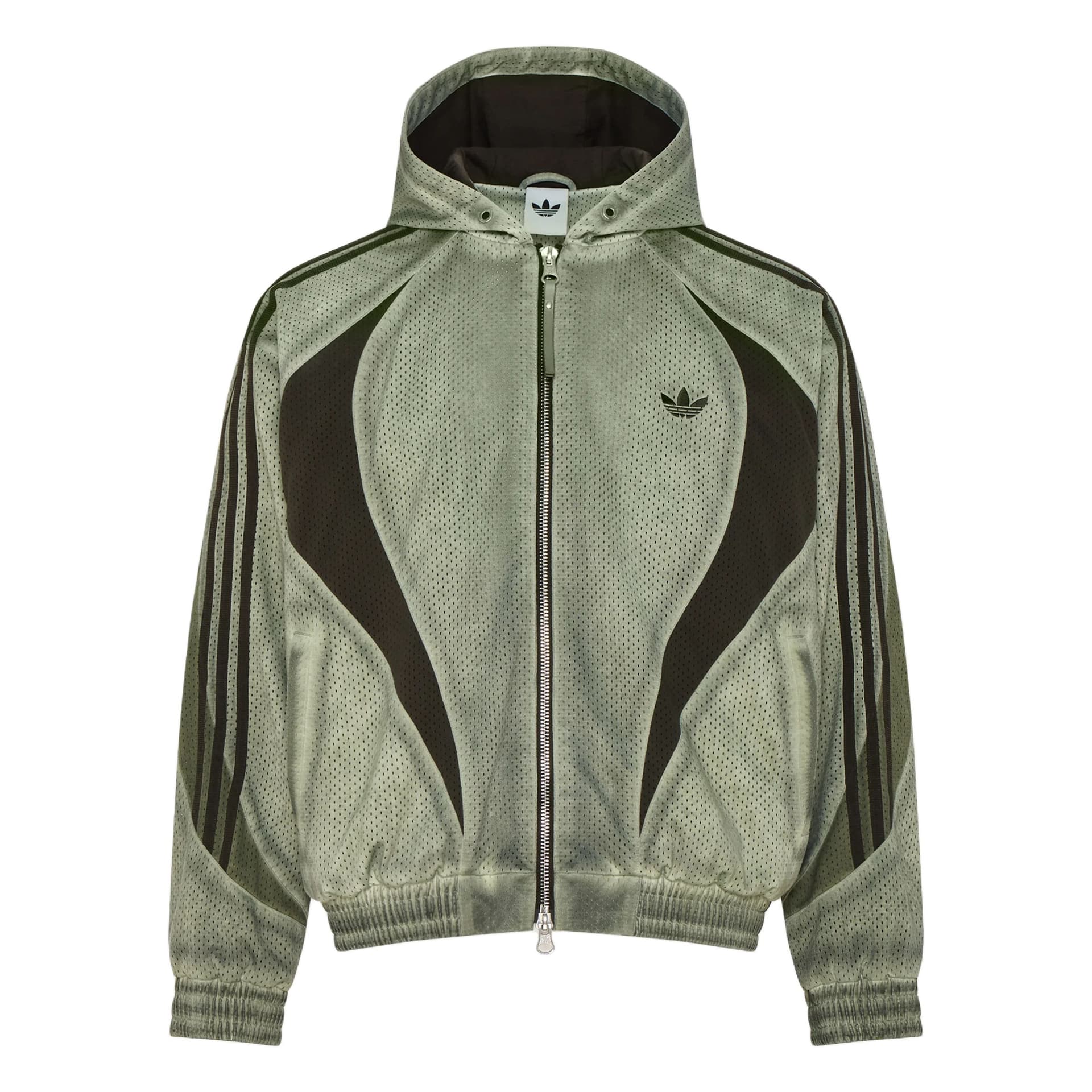 Куртка Adidas Originals Серый Зеленый Черный Унисекс Куртки - изображение 1