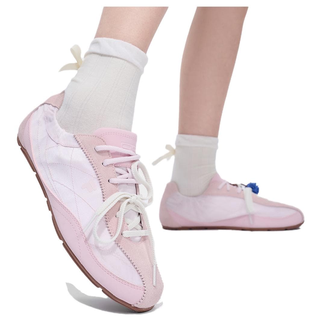 Кроссовки FILA FUSION FUFU Повседневная обувь Low Топ Клубничный Кремово-розовый Женские - изображение 7