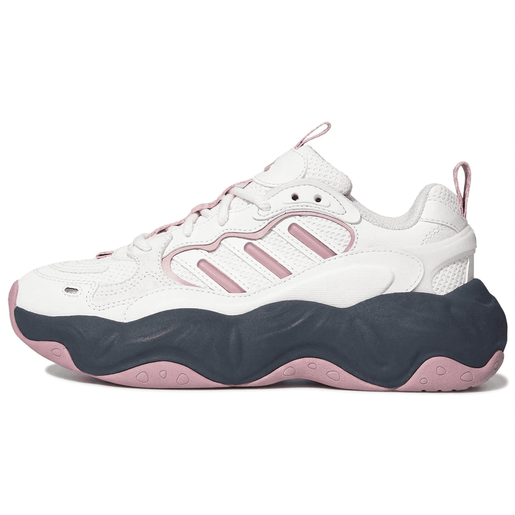 Кроссовки Adidas Vallina массивные кроссовки Low Top Ярко-белый Темно-серый Розовый Женские - изображение 1